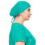 Unisex Green Scrub Cap in Polyester