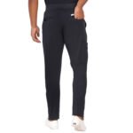 Men Scrub Black Bottoms Slim Fit in Cotton