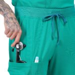 Men Scrub Surgical Green Bottoms Regular Fit in Cotton